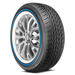 Vogue Custom Built Radial Viii Blue Stripe Tires 215/70R15 XL Custom Built Radial Viii