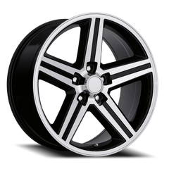 Factory Reproductions FR 11 IROC 5 Spoke Replica GBM 22x9 +15 5x120.65mm 73mm Gloss Black Machined Face