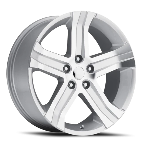 Factory Reproductions FR 69 Ram Truck RT Replica SL 24x10 +25 5x139.7mm 77.8mm Gloss Silver Machined Face