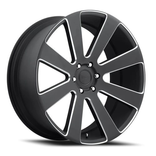 DUB 8-Ball S187 26x10 +30 6x139.7mm 78.1mm Black Milled Accents