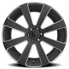 DUB 8-Ball S187 24x10 +30 6x135mm 87.1mm Black Milled Accents