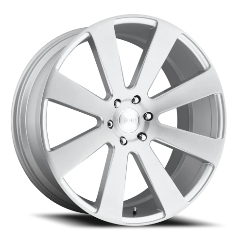 DUB 8-Ball S213 22x9.5 +20 6x139.7mm 78.1mm Gloss Silver Brushed