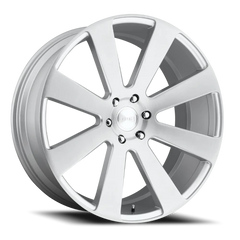 DUB 8-Ball S213 22x9.5 +20 6x139.7mm 78.1mm Gloss Silver Brushed
