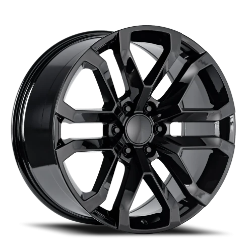 Factory Reproductions FR 95 2019 GMC Denali Replica GB 22x9 +24 6x139.7mm 78.1mm Gloss Black