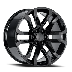 Factory Reproductions FR 95 2019 GMC Denali Replica GB 22x9 +24 6x139.7mm 78.1mm Gloss Black