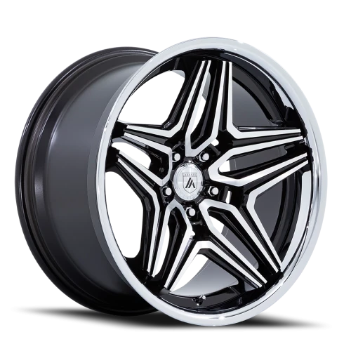 Asanti Black Label ABL-46 Duke GBM 20x10.5 +18 5x115mm 72.56mm Gloss Black Machined