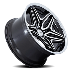 Asanti Black Label ABL-46 Duke GBM 22x10.5 +18 5x120mm 74.1mm Gloss Black Machined