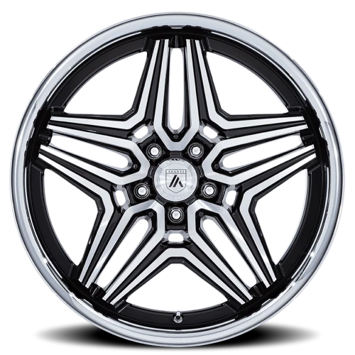 Asanti Black Label ABL-46 Duke GBM 22x9 +15 5x115mm 72.56mm Gloss Black Machined