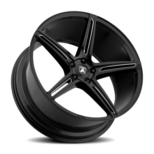 Asanti Black Label Alpha 5 ABL22 BK 22x9 +15 5x115mm 72.6mm Gloss Black Milled