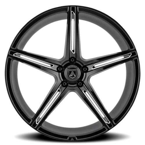 Asanti Black Label Alpha 5 ABL22 BK 20x10.5 +38 5x112mm 72.6mm Gloss Black Milled