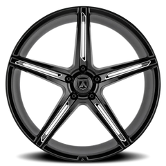 Asanti Black Label Alpha 5 ABL22 BK 20x8.5 +38 5x120mm 74.1mm Gloss Black Milled