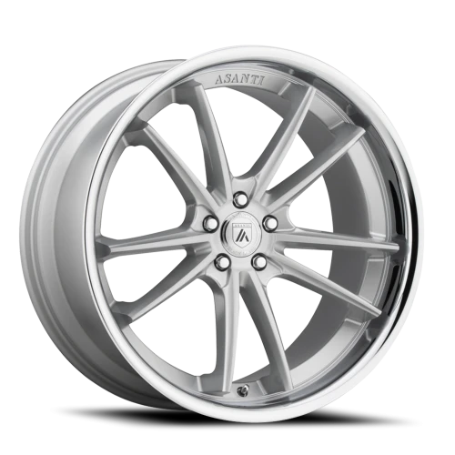 Asanti Black Label Sigma ABL23 SL 22x10.5 +35 5x114.3mm 72.6mm Brushed Silver Chrome Lip