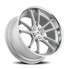 Asanti Black Label Sigma ABL23 SL 20x10.5 +38 5x112mm 72.6mm Brushed Silver Chrome Lip