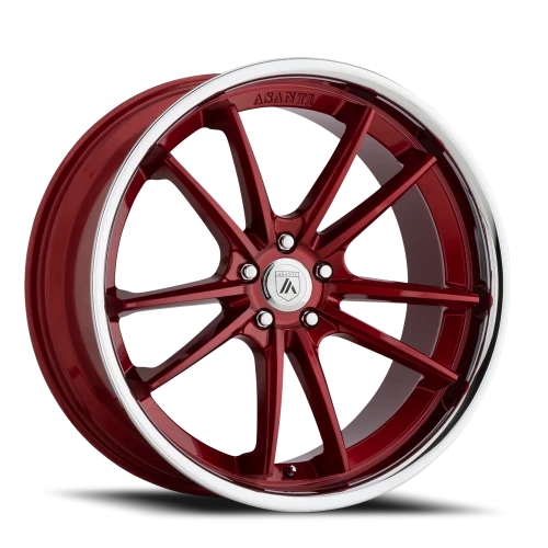 Asanti Black Label Sigma ABL23 RD 22x9 +32 5x112mm 72.6mm Candy Red Chrome Lip