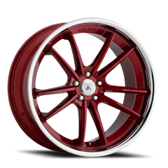 Asanti Black Label Sigma ABL23 RD 20x9 +15 5x115mm 72.6mm Candy Red Chrome Lip
