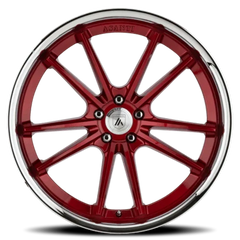 Asanti Black Label Sigma ABL23 RD 22x9 +15 5x115mm 72.6mm Candy Red Chrome Lip