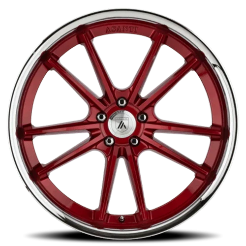 Asanti Black Label Sigma ABL23 RD 20x10.5 +38 5x112mm 72.6mm Candy Red Chrome Lip