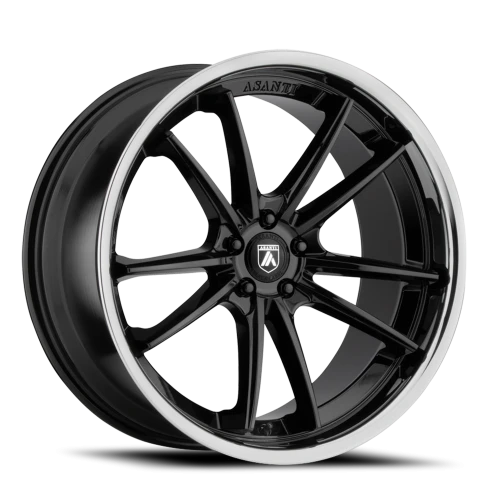 Asanti Black Label Sigma ABL23 BK 22x9 +32 5x120mm 74.1mm Gloss Black Chrome Lip