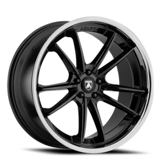 Asanti Black Label Sigma ABL23 BK 24x9 +32 5x114.3mm 72.6mm Gloss Black Chrome Lip