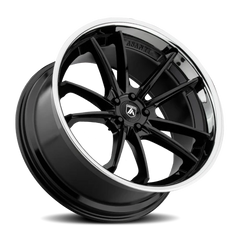 Asanti Black Label Sigma ABL23 BK 22x9 +32 5x114.3mm 72.6mm Gloss Black Chrome Lip