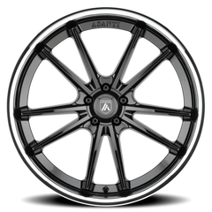 Asanti Black Label Sigma ABL23 BK 22x9 +32 5x114.3mm 72.6mm Gloss Black Chrome Lip