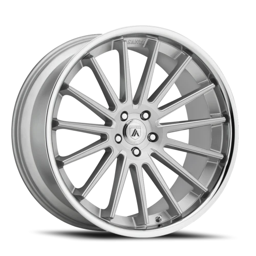Asanti Black Label Beta ABL24 SL 20x10.5 +38 5x120mm 74.1mm Brushed Silver Chrome Lip