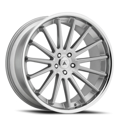 Asanti Black Label Beta ABL24 SL 20x10.5 +38 5x120mm 74.1mm Brushed Silver Chrome Lip