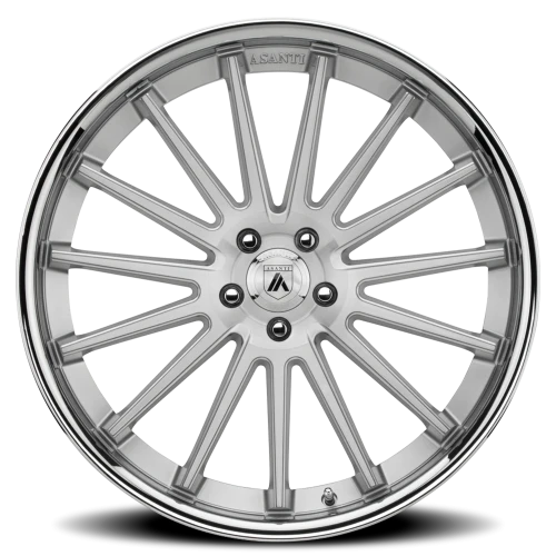 Asanti Black Label Beta ABL24 SL 20x10.5 +38 5x112mm 72.6mm Brushed Silver Chrome Lip