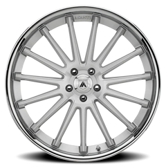 Asanti Black Label Beta ABL24 SL 20x10.5 +38 5x112mm 72.6mm Brushed Silver Chrome Lip