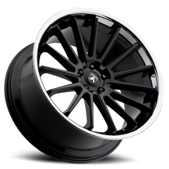 Asanti Black Label Beta ABL24 BK 20x9 +15 5x115mm 72.6mm Gloss Black Chrome Lip