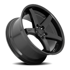 Asanti Black Label Regal ABL31 SB 20x9 +15 5x115mm 72.6mm Satin Black Gloss Black Lip