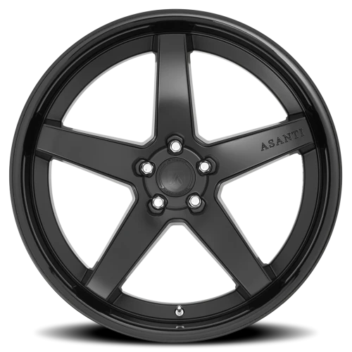 Asanti Black Label Regal ABL31 SB 22x10.5 +35 5x120mm 74.1mm Satin Black Gloss Black Lip