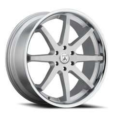 Asanti Black Label Kaiser ABL32 SL 24x10 +30 6x139.7mm 100.5mm Brushed Silver Chrome Lip