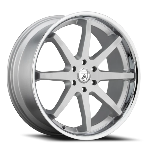 Asanti Black Label Kaiser ABL32 SL 20x9 +30 6x135mm 87.1mm Brushed Silver Chrome Lip