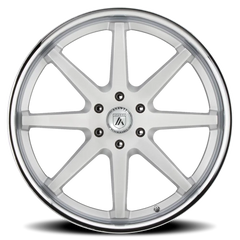 Asanti Black Label Kaiser ABL32 SL 24x10 +30 6x139.7mm 100.5mm Brushed Silver Chrome Lip