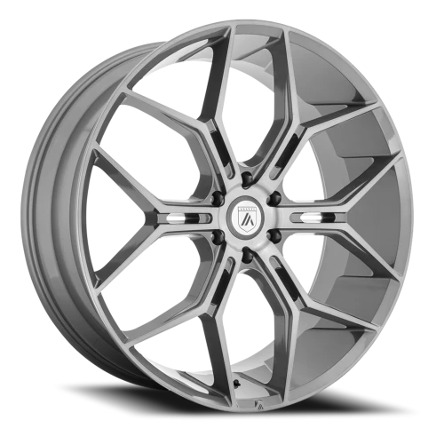 Asanti Black Label Monarch Truck ABL38 GY 24x10 +20 6x139.7mm 106.1mm Brushed Titanium