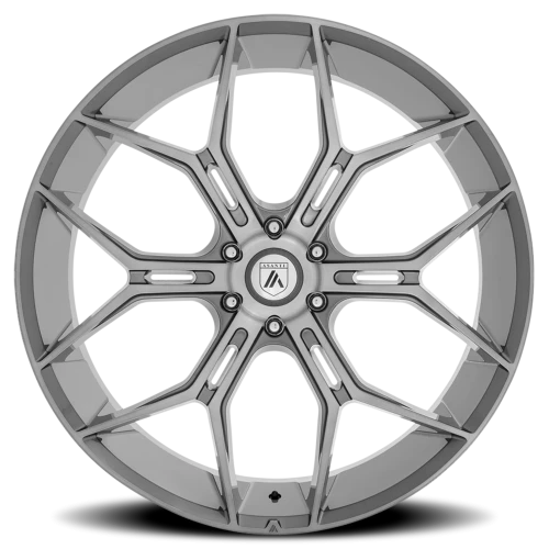 Asanti Black Label Monarch Truck ABL38 GY 24x10 +20 6x139.7mm 106.1mm Brushed Titanium