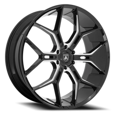 Asanti Black Label Monarch Truck ABL38 BK 24x10 +20 6x139.7mm 106.1mm Gloss Black Milled