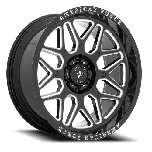 American Force AC001 Rush 20x10 -18 6x139.7mm 78.1mm Gloss Black Milled