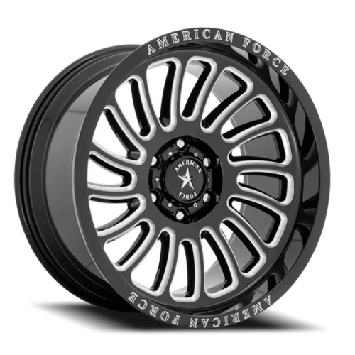 American Force AC004 Vulcan 20x10 -18 6x139.7mm 106.1mm Gloss Black Milled
