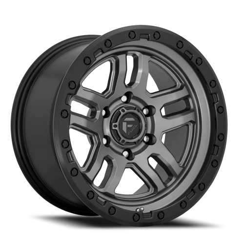 Fuel AMMO D701 20x9 +20 6x139.7mm 106.1mm Matte Gunmetal Black Bead Ring