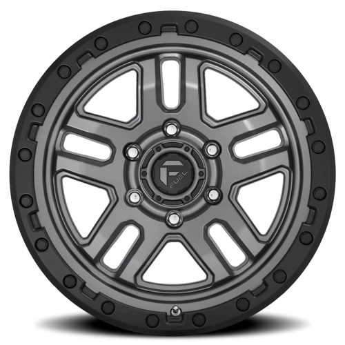 Fuel AMMO D701 20x10 -18 6x139.7mm 106.1mm Matte Gunmetal Black Bead Ring