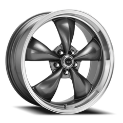 American Racing Torq Thrust M AR105 GY 17x8 +0 5x114.3mm 72.6mm Anthracite Machined Lip