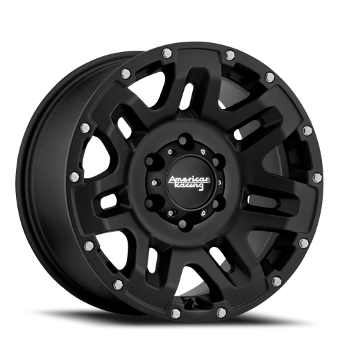 American Racing Yukon AR200 18x8.5 +15 6x139.7mm 106.25mm Cast Iron Black