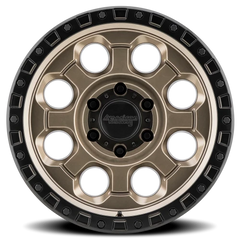 American Racing AR201 BRZ 18x9 +0 8x180mm 124.2mm Matte Bronze Black Lip