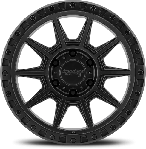 American Racing AR202 BK 16x8 +0 5x139.7mm 108mm Cast Iron Black