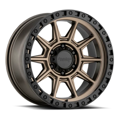 American Racing AR202 BRZ 16x8 +0 6x139.7mm 106.25mm Matte Bronze Black Lip