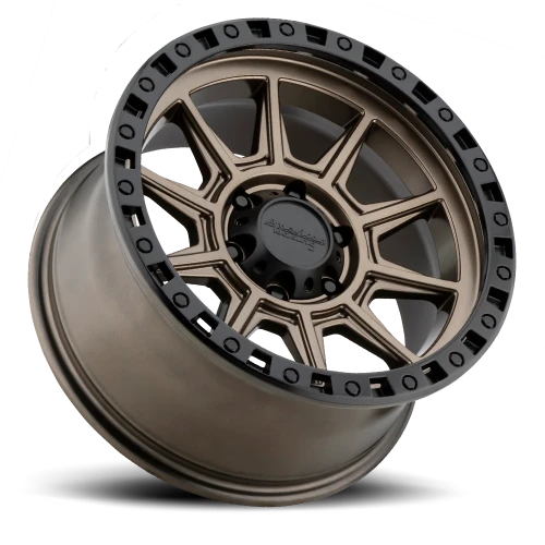 American Racing AR202 BRZ 16x8 +0 6x139.7mm 106.25mm Matte Bronze Black Lip