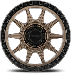 American Racing AR202 BRZ 18x9 +0 6x114.3mm 72.6mm Matte Bronze Black Lip