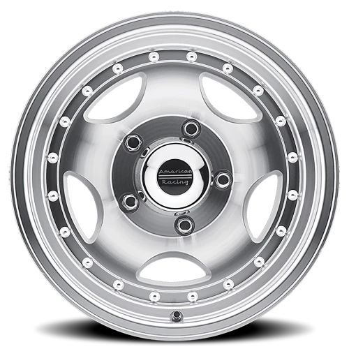 American Racing AR23 SL 15x8 -19 5x127mm 83.06mm Machined Silver Clear Coat